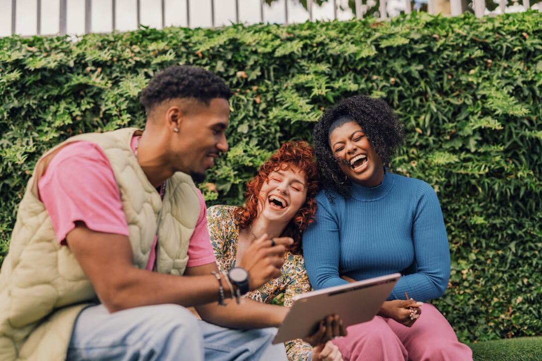 family discussing finances