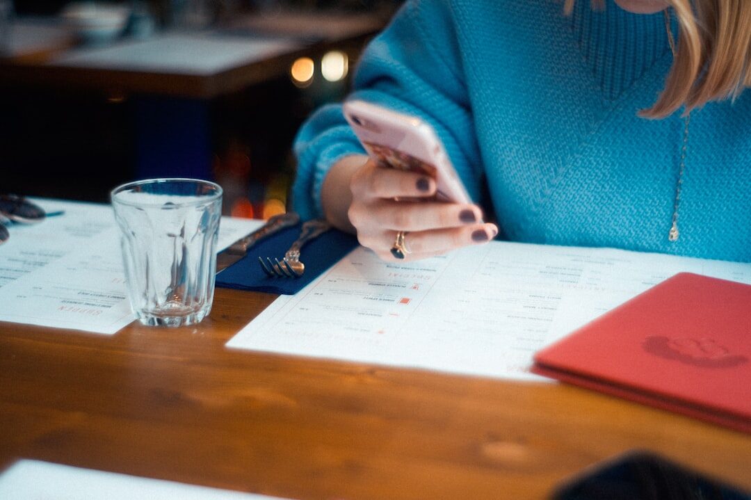 person reviewing insurance documents