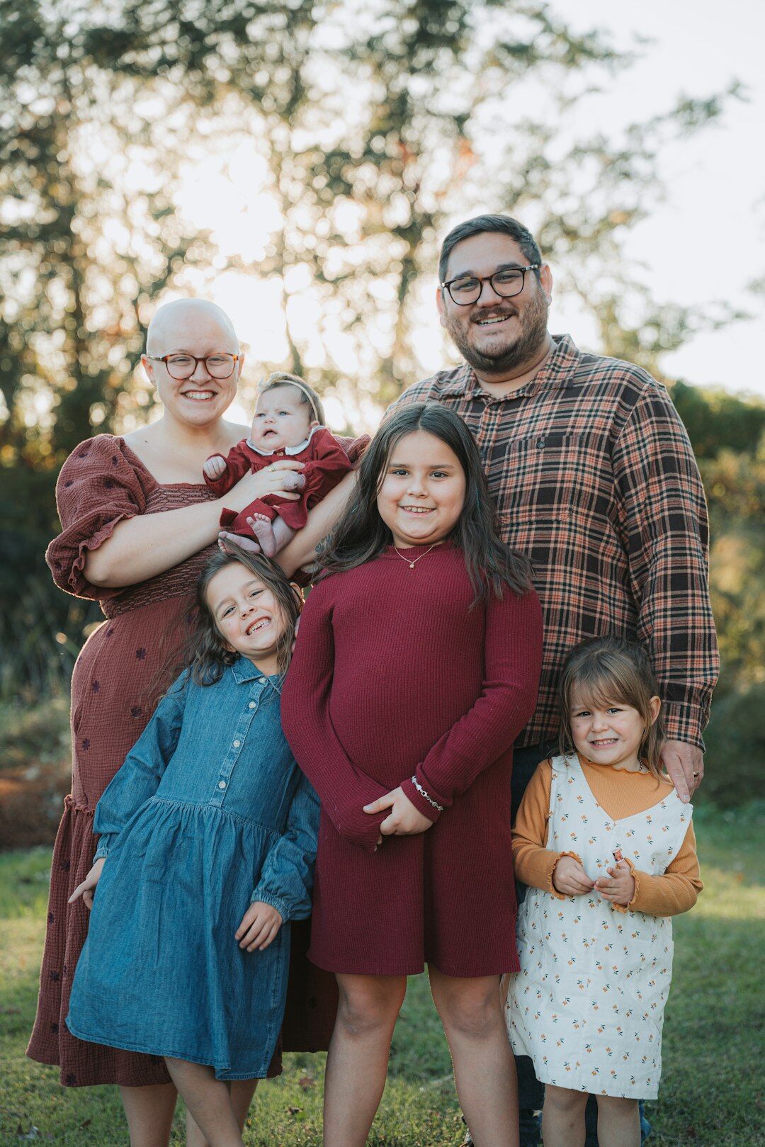 happy family outdoors